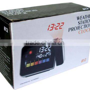 UCHOME Digital Color LCD Display LED Projection Alarm Clock With Weather Station / Temperature / Humidity photo-5