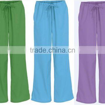 doctor uniform Workwear Scrubs Drawstring Flare Leg Pant