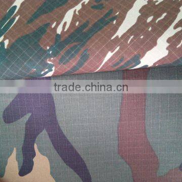 Cotton ripstop camouflage fabric