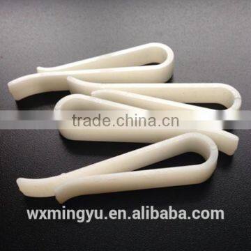 5.5cm long milk white garment clips,plastic clips for packing shirt