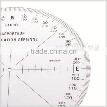 Kearing Round Shape Plastic Aviation Protracotr 360 Degree for Flying Direction Guiding #KRP-1 photo-5
