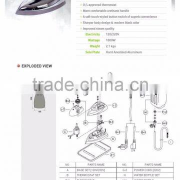 SILVER STAR GRAVITY IRON/ BOTTLE IRON ES-94AII photo-5