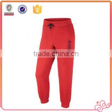 Men's Printed Jogger pants plain color cheap price EMB fleece pants