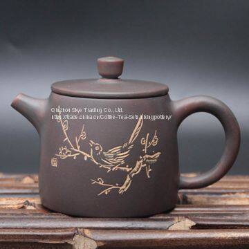 Chinese Vintage Qinzhou Nixing Ceramic Handmade Teapot Kung Fu Tea Pot 200ml