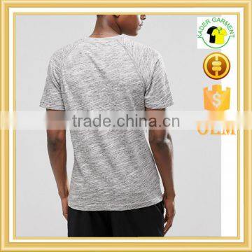 Raglan t Shirt Plain Blank Slub T-shirts Mens Gym t Shirts Custom photo-2