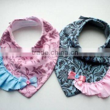 Baby boutique wholesale fashion remake baby clothes baby printed bibs