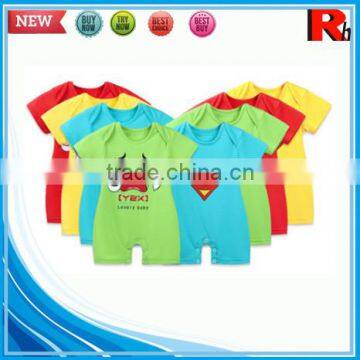 China Cotton Printing Funny Wholesale Cute Animal Cheap Prices on Baby Clothes 2015