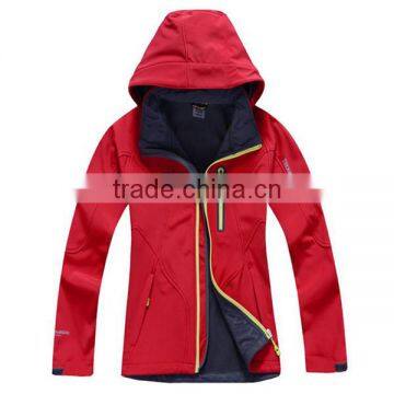 OEM ODM Customize Brand Women Outer Sports Polyester Soft Shell Jacket photo-3