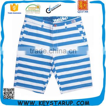 Stylish Blue And White Naval Style Summer Shorts Mens