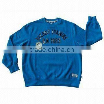 Custom Flock Print Sports Shirt with Cotton Polyester Fleece