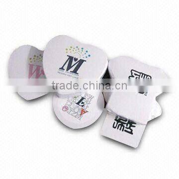 Promotion Compressed T-shirt in Heart or T Shape, Made of 100% Cotton