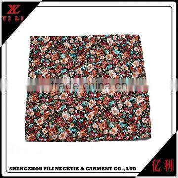 Gift Woven Cotton Printed Mini Flower Christmas Handkerchiefs photo-2