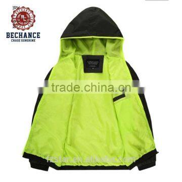 Hot Sale Korean Boy Spring Fall Hooded Nylon Jacket photo-3