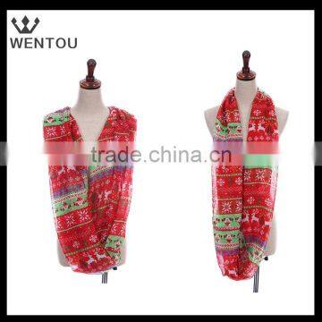 New design winter Red Christmas scarf