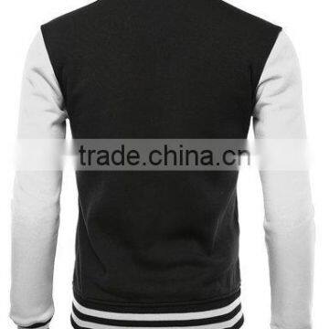 Custom Men's Cotton Hoodie Baseball Varsity Jacket in Different Colors