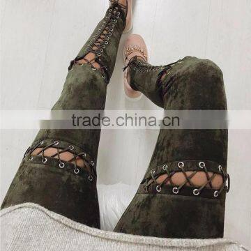 2017 Latest Sexy Straps Leggings Pants for Women photo-3
