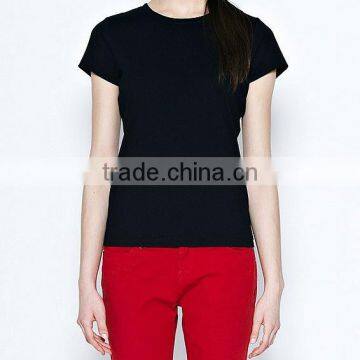 basic blank cotton t-shirt for women