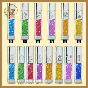 Crystal USB Flash Drive, USB Drives Custom Logo, Crystal USB 2.0 Factory Price photo-2