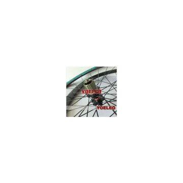 700C Carbon Wheels Clincher 38MM Black Spokes Black Hubs 3K Glossy photo-2