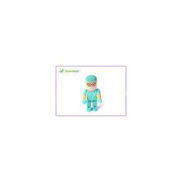 Custom Made 8GB / 16GB Cartoon Character USB Drives / USB 2.0 Character Green