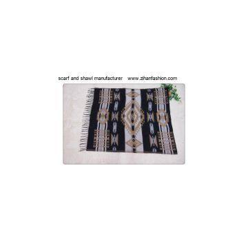 Geometric Pattern Winter Scarf and Shawl