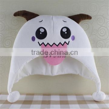 New LOL hat League of Legends plush hat LOL poro cosplay hat