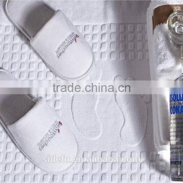 Top Quality Cotton Velvet Personalized Hotel Slippers With Logo