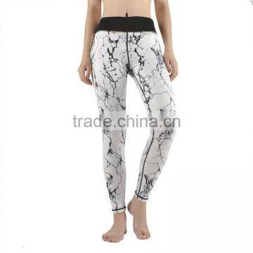 Super Soft Modal Polyesyter Ink Printing Fitted Stretch Tight Yoga Pants