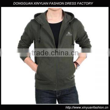 Custom Hoodies Men's Fleece Embroidered Zipper Up Hoodies,Wholesale Latest Thick Fleece Zipper Up Hoodies For Men