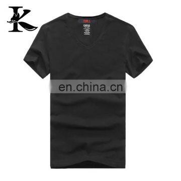 Custom High Quality 100% Cotton V Neck t Shirt for Men