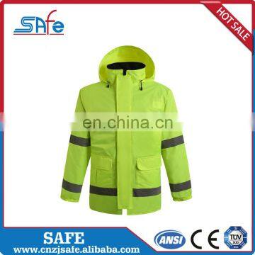 Fashionable reflective running raincoat for motocycle