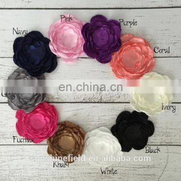 Seven grilled side flowers satin burning flowers handmade fashion flower