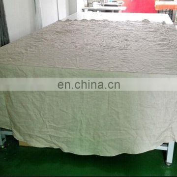 100% pure linen big round /square table cloth/table overylay for wedding in natural color