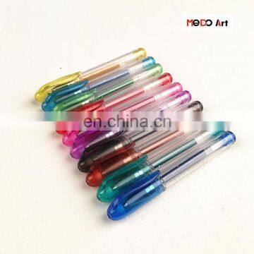 Attractive Plastic Portable 20 Colors Glitter Mini Gel Pen Pack for Office and School Use