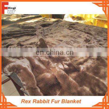 Good Price Real Fur Rex Rabbit Fur Throw