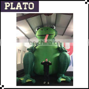 giant custom inflatable green frog ,large inflatable animals for sale