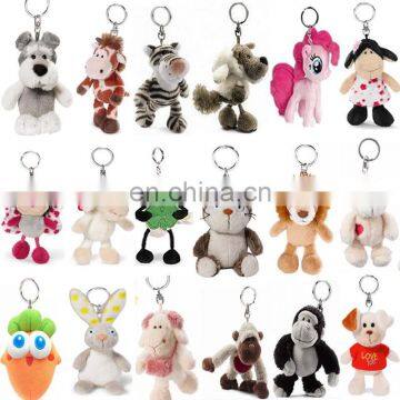 Factory customize 10cm mini plush hanging toys custom plush toy no minimum