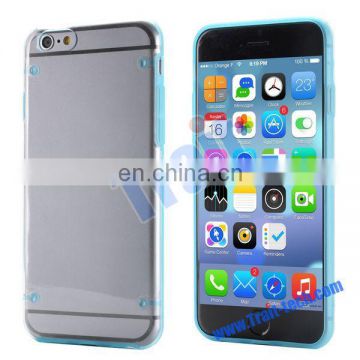 New Arrival Transparent TPU+PC Hybrid Back Cover Case for iPhone 6