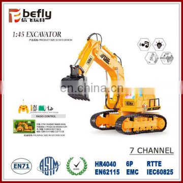 7 channel rc construction toy trucks excavator wholesale