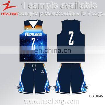 Thermal Transfer Printing Designed And Made Basketball Jerseys photo-5