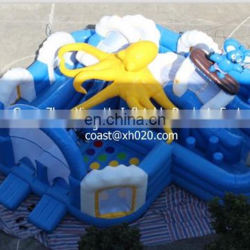 2013 Hot sale commercial grade PVC Tarpaulin brand new OB042 inflatable octopus obstacle courses