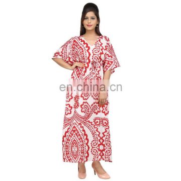 Summer Women Casual Wear Kaftan 100%Cotton Plus Size Hand Made Shirt Long Maxi Dress kaftan Tunic Long Kaftan