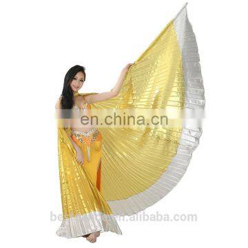 BestDance belly dance costumes isis wings indian dance nice performance isis wings sale gold with silver OEM