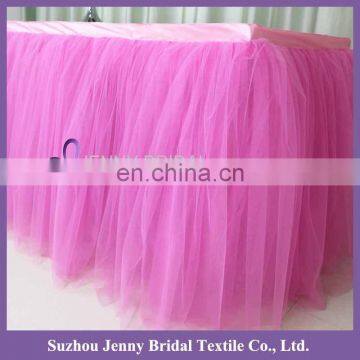 TC091#024 Tulle Lace Fabric African French Net Hard Tulle Net Fabric for Table Skirt photo-3