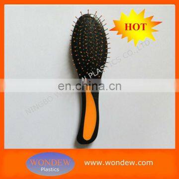 Hair brush mental pins