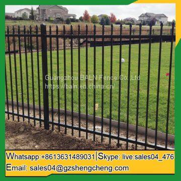 Zinc tubular steel fence steel tube fence panels