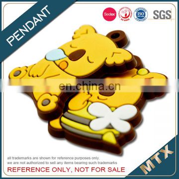 3D design soft PVC cell phone charms