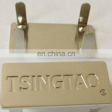 New design engraved brand name metal logo plate