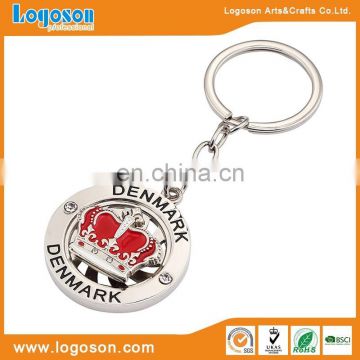 2014 promotional rectangular keychain leather strap