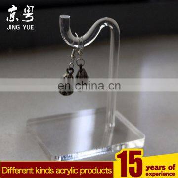 Transparent pmma plexiglass earring display stand acrylic earring display holder